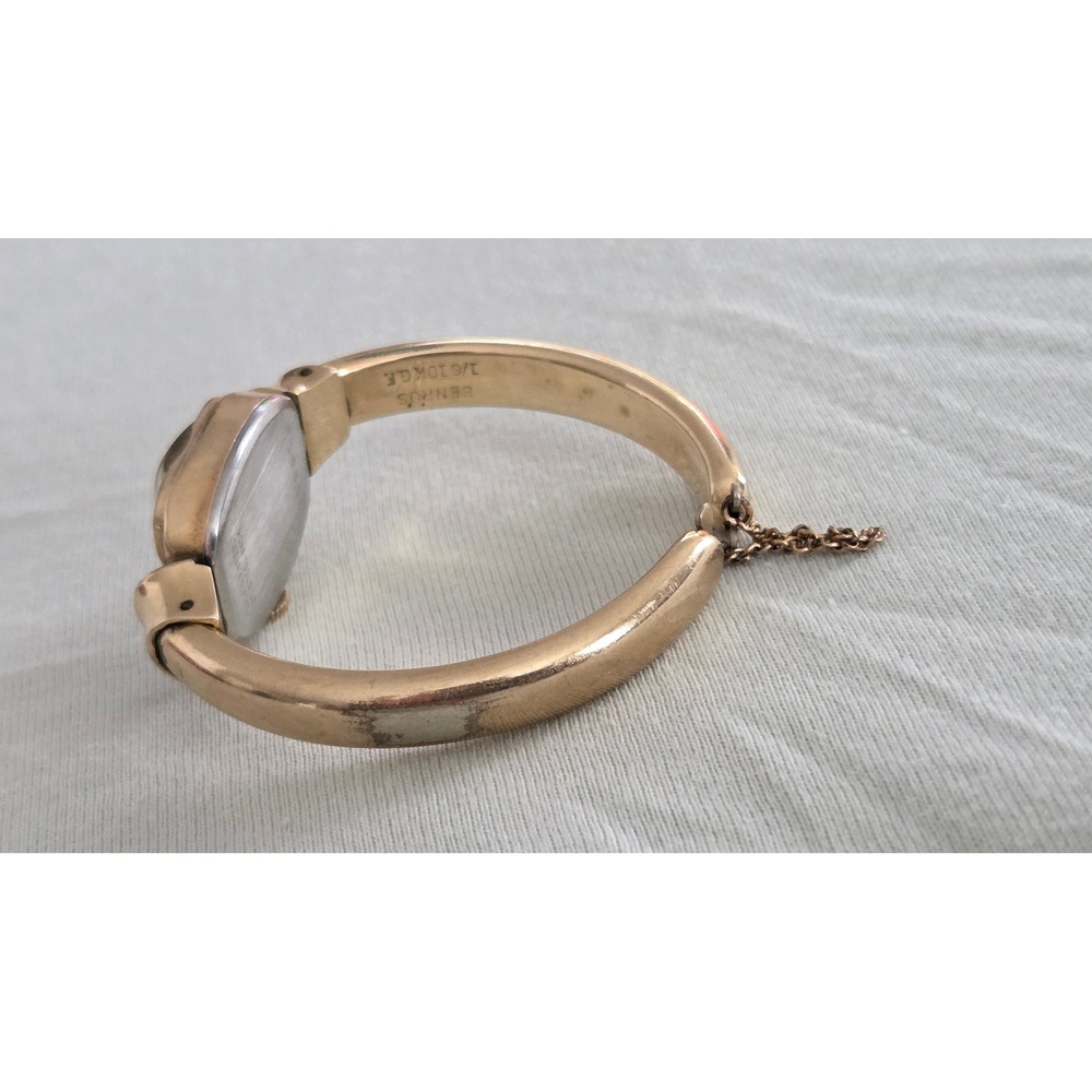 Benrus Embraceable Vintage Bangle Watch 10K RGP Gold Filled w Box 739301 - Picture 10 of 11
